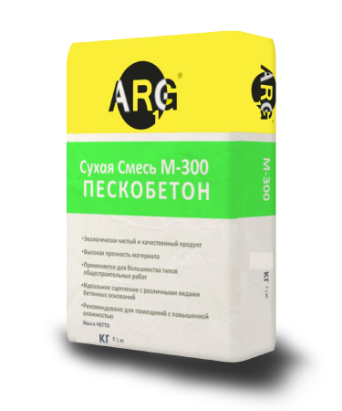 Смесь пескобетон М300 ARG 25кг (56)
