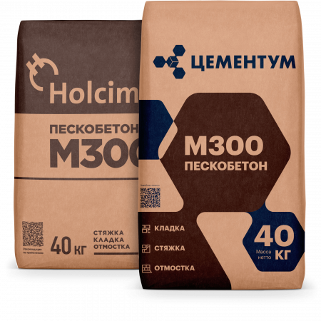 Смесь пескобетон М300 ЦЕМЕНТУМ  (ХОЛСИМ) 40кг (36шт/п)