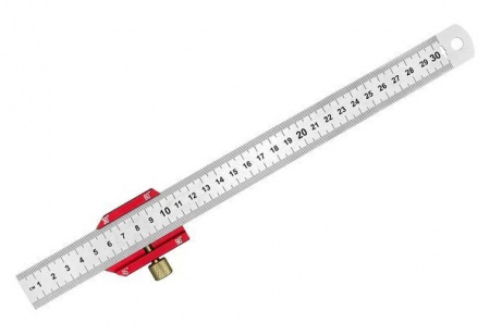 Линейка разметочная 30см х 25мм, VERTEXTOOLS PROFI (3046-7)