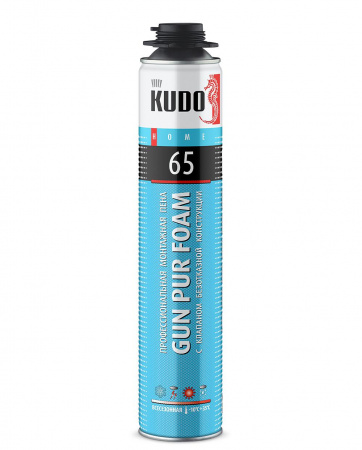 Монтажная пена KUDO HOME 65 ПРОФ всесезонная