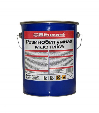 Битумаст Мастика РезиноБитумная 5л       