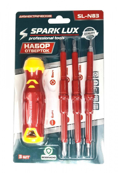 Отвертка набор 6 в 1, диэлектрическая, Spark Lux SL-N83