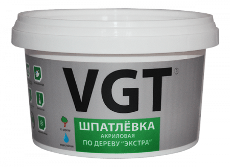 Шпатлевка по дереву VGT 0,3кг белая