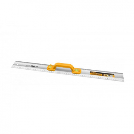 Линейка алюминиевая с ручкой 60см INGCO HAR01060