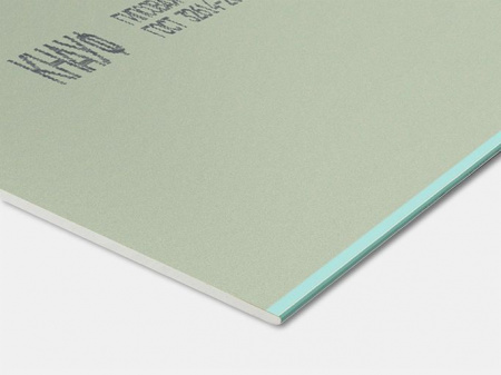 КНАУФ-лист гипсокартон влаг.(ГКЛВ) 12,5х1200х2500мм (52)