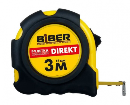 Рулетка 3м*16мм  Biber  40102